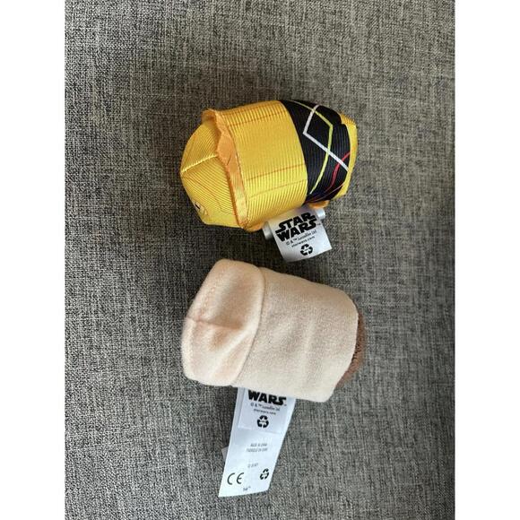 Disney Tsum Tsum Star Wars Mini Plush 3.5" C3PO Yoda Lot of 2 Stuffed - Picture 2 of 8